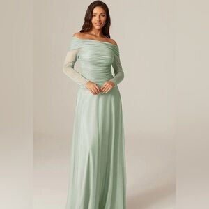 Aw Bridal Isadora Sage Green Dress